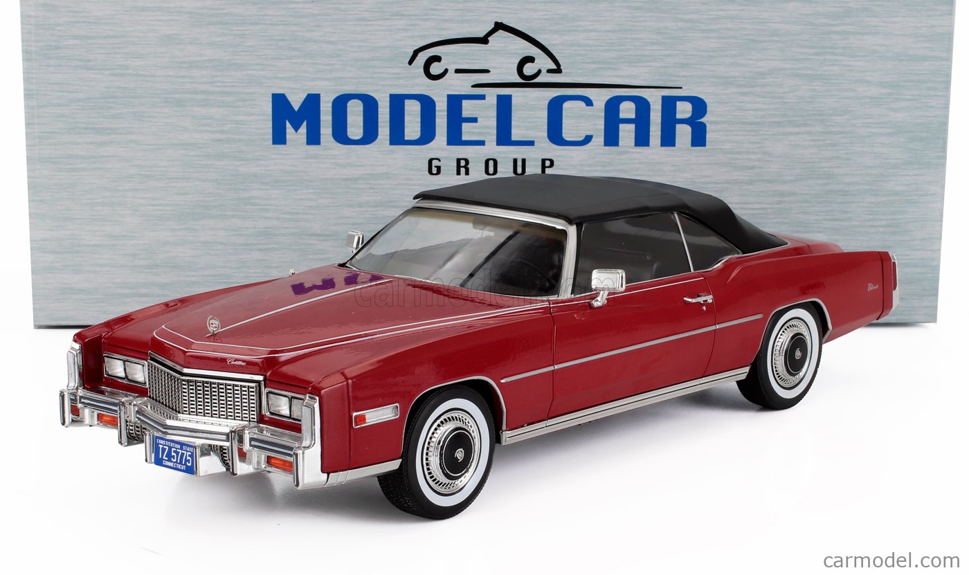 MCG MCG18471 Scale 1/18 | CADILLAC ELDORADO CABRIOLET OPEN 1976 RED