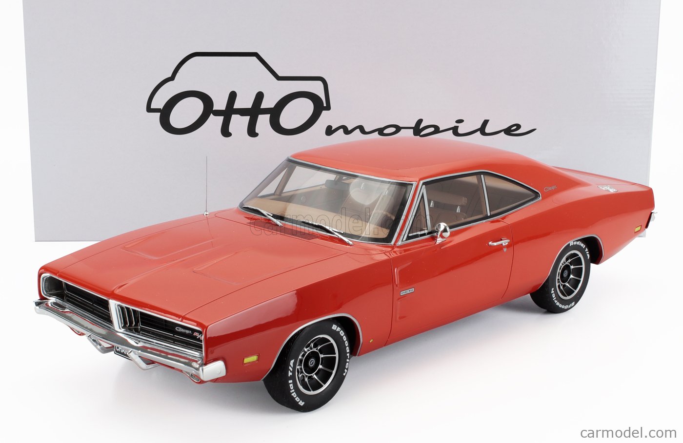 OTTO-MOBILE G060 Scale 1/12 DODGE CHARGER HEMI COUPE 1969 ORANGE
