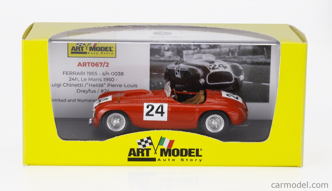 ART-MODEL ART067 Echelle 1/43 | FERRARI 195S SPIDER N 24 LE MANS 1950
