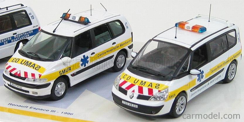 Miniature Norev 1/43 Renault Espace 1 SAMU 03 SMUR Montluçon - Occasion