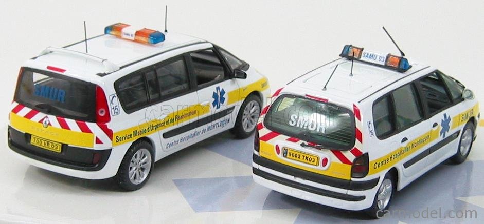 UNIVERSAL HOBBIES UH 1/43 Renault Espace Set (x3) - SAMU 03