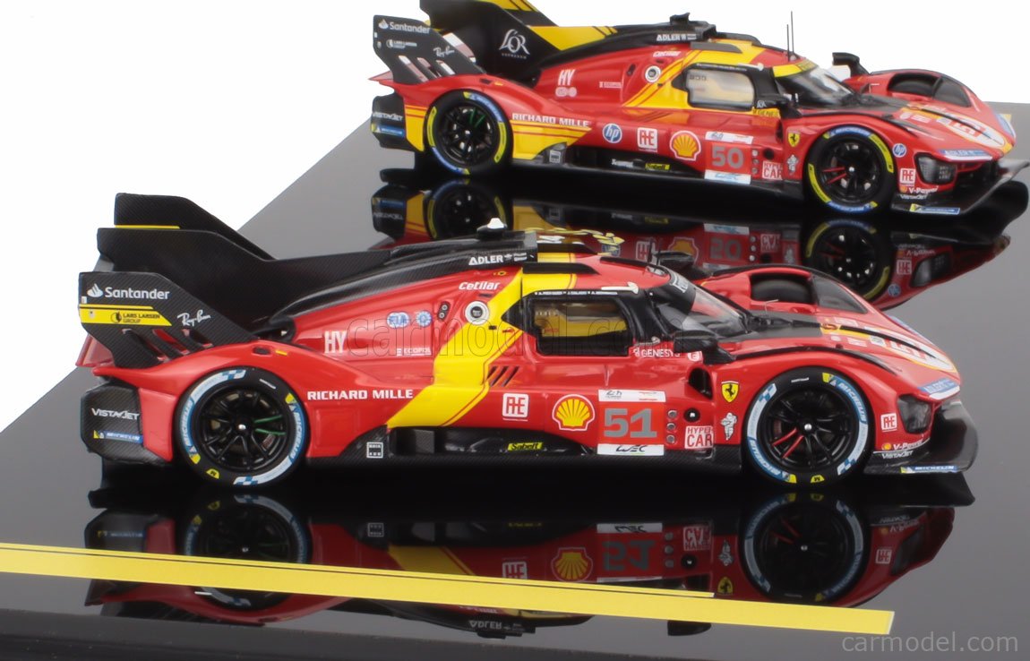 Miniature BBR Ferrari 499P N°83 Le Mans 2024 - 1:43 - Kubica/Shwartzman - Neuve