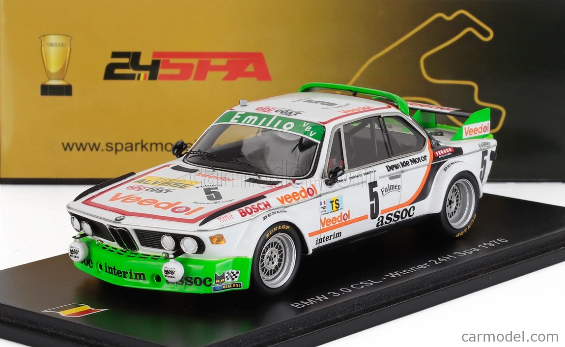 SPARK-MODEL 43SPA1976 Scale 1/43 | BMW 3.0 CSL TEAM ASOC. INTERIM