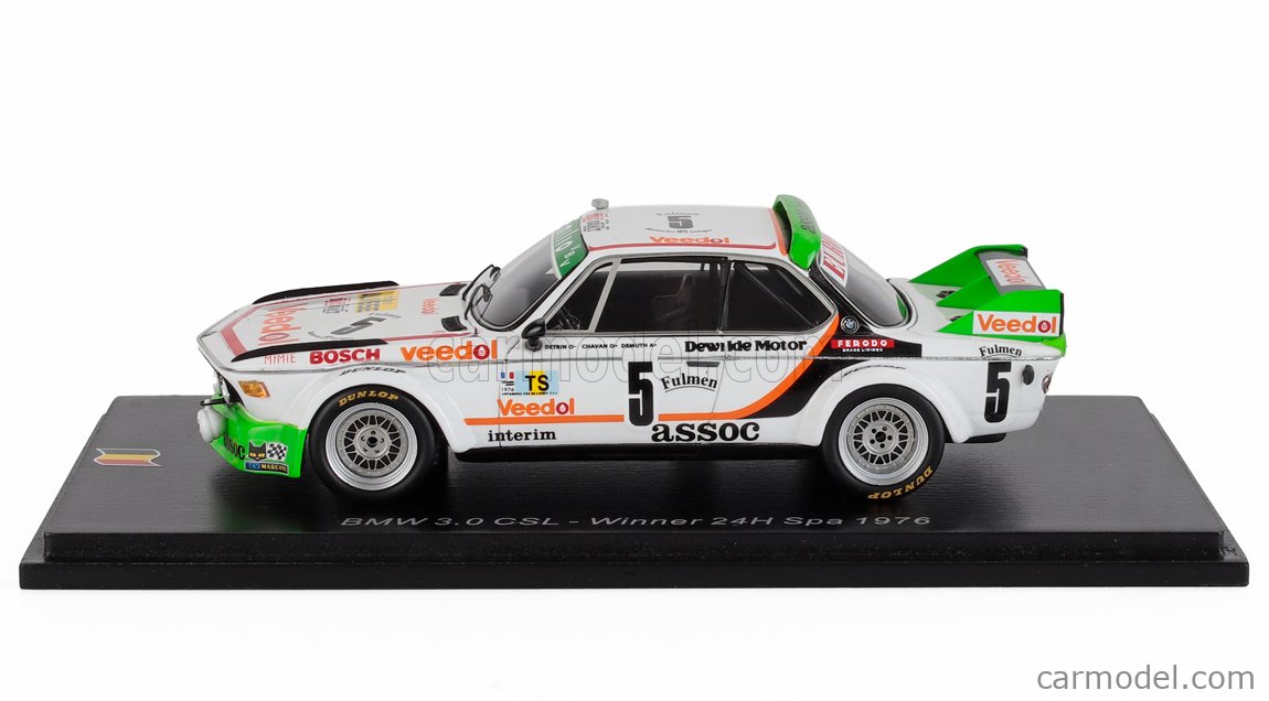 SPARK-MODEL 43SPA1976 Scale 1/43 | BMW 3.0 CSL TEAM ASOC. INTERIM