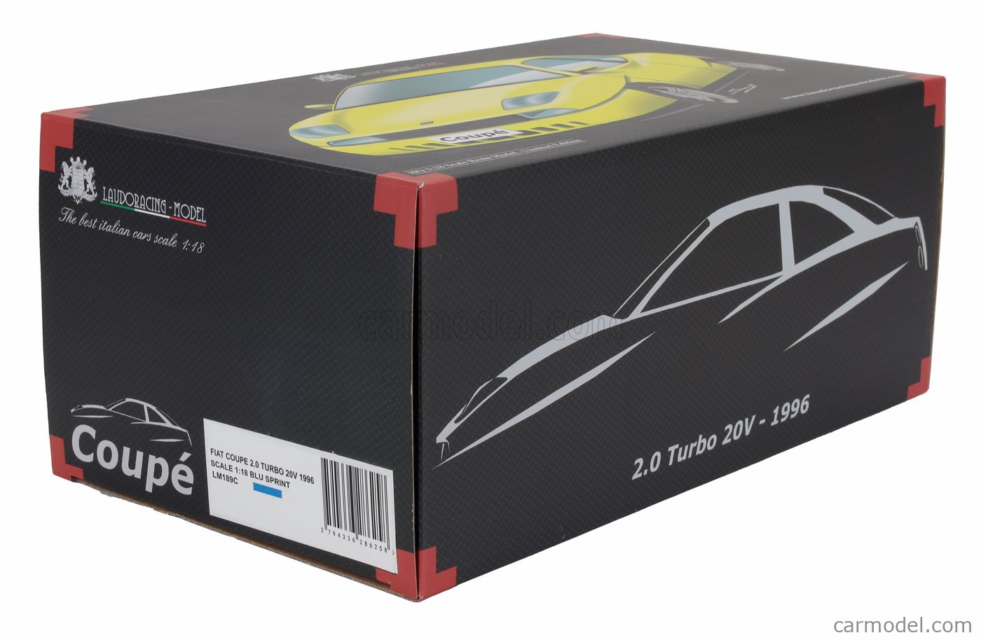Fiat Coupé 2.0 Turbo 20V 1996 Dark Red 1:18 Laudoracing LM189D • NEU