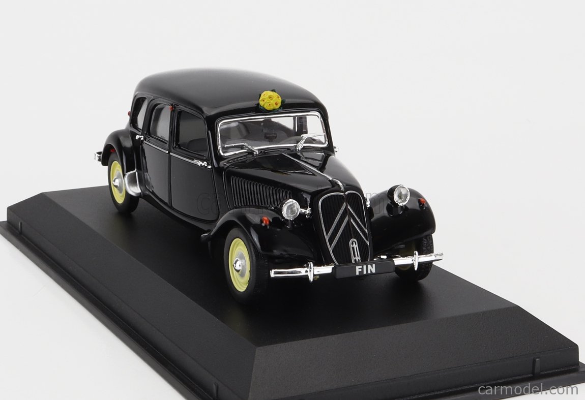 Miniature Verem 1/43 - Citroën Traction 11CV Gazogène Noire - Avec Boîte