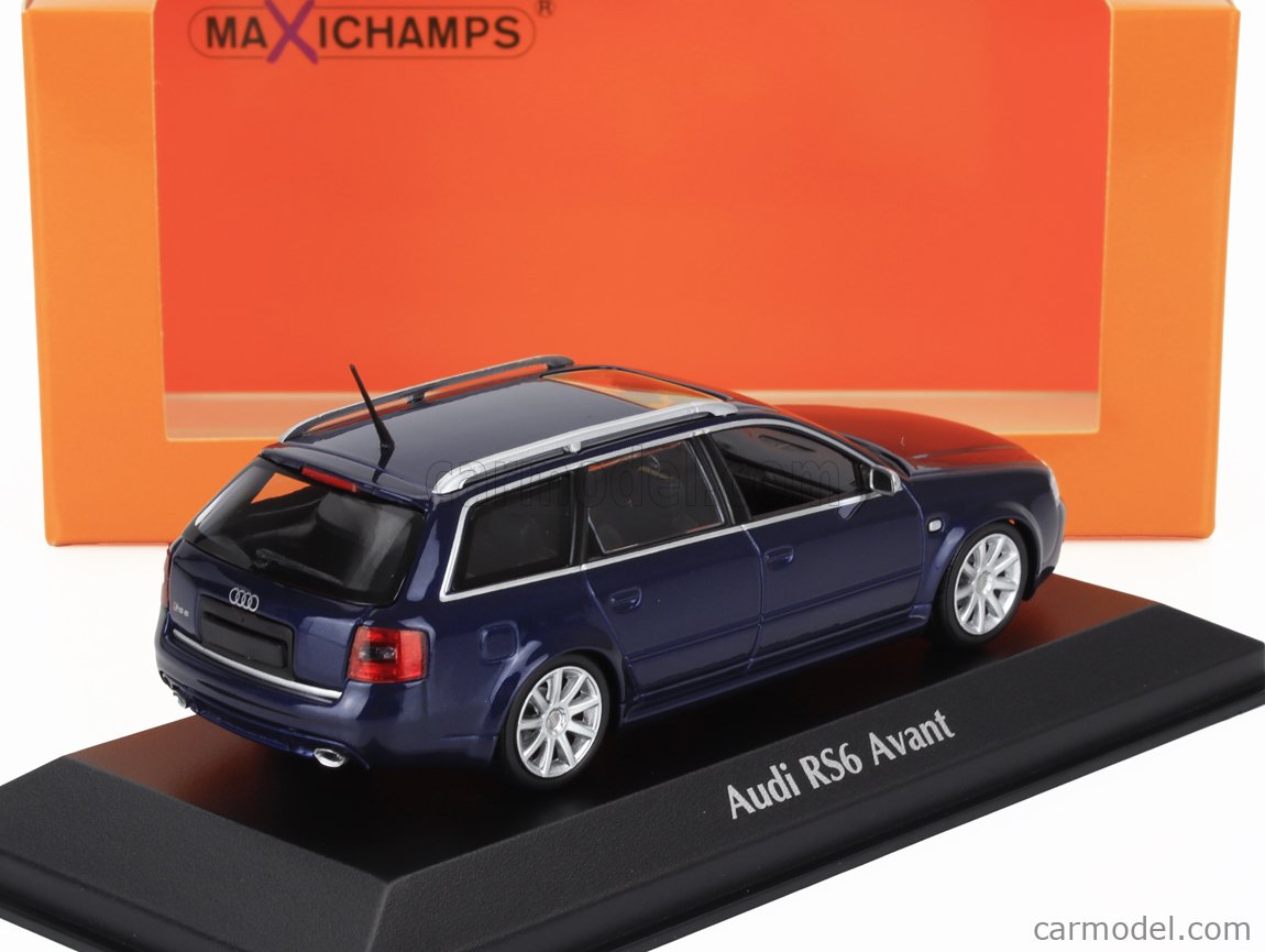 Audi RS6 Avant 2002 Noir Ebène 1/43 Minichamps 400011712