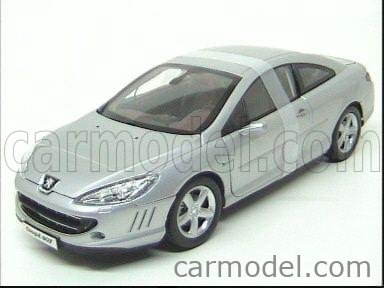 2005 silver PEUGEOT 407 Coupe Norev 1:18 