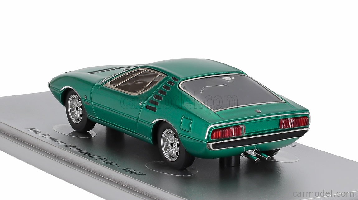 Maquette Alfa Romeo Montreal Verte 1:43 Minichamps - Avec Boîte De Remplacement - Occasion