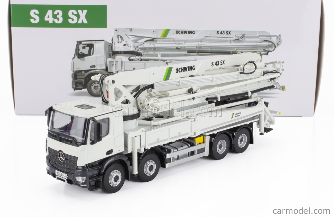 Modellino Autocarro Nzg Benz Acros 8x4 Con Betoniera In Scala 1:50, Marca Floz