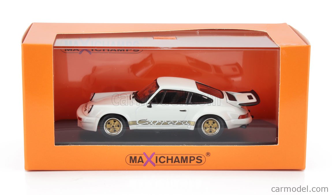 Miniature Minichamps Porsche 911 Carrera RS 3.0 1974 Blanche 1:43 - Neuf Sous Boîte