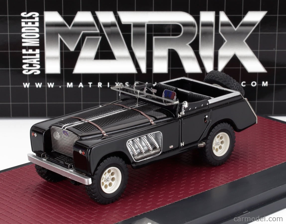 Matrix 1/43 MX51208-012 - Land Rover 109 Bell Auréus Longnose 2008 - Noir - Neuf