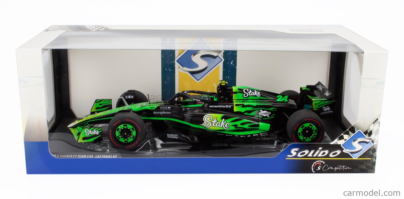 SOLIDO 1814103 Scale 1/18 | SAUBER F1 C44 TEAM STAKE KICK N