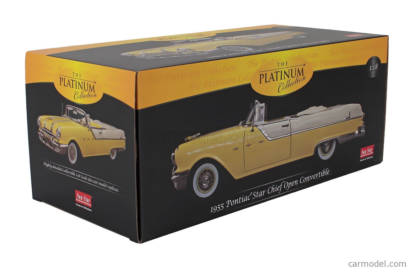 SUN-STAR 05059 Scale 1/18 | PONTIAC STAR CHIEF CABRIOLET OPEN 1955