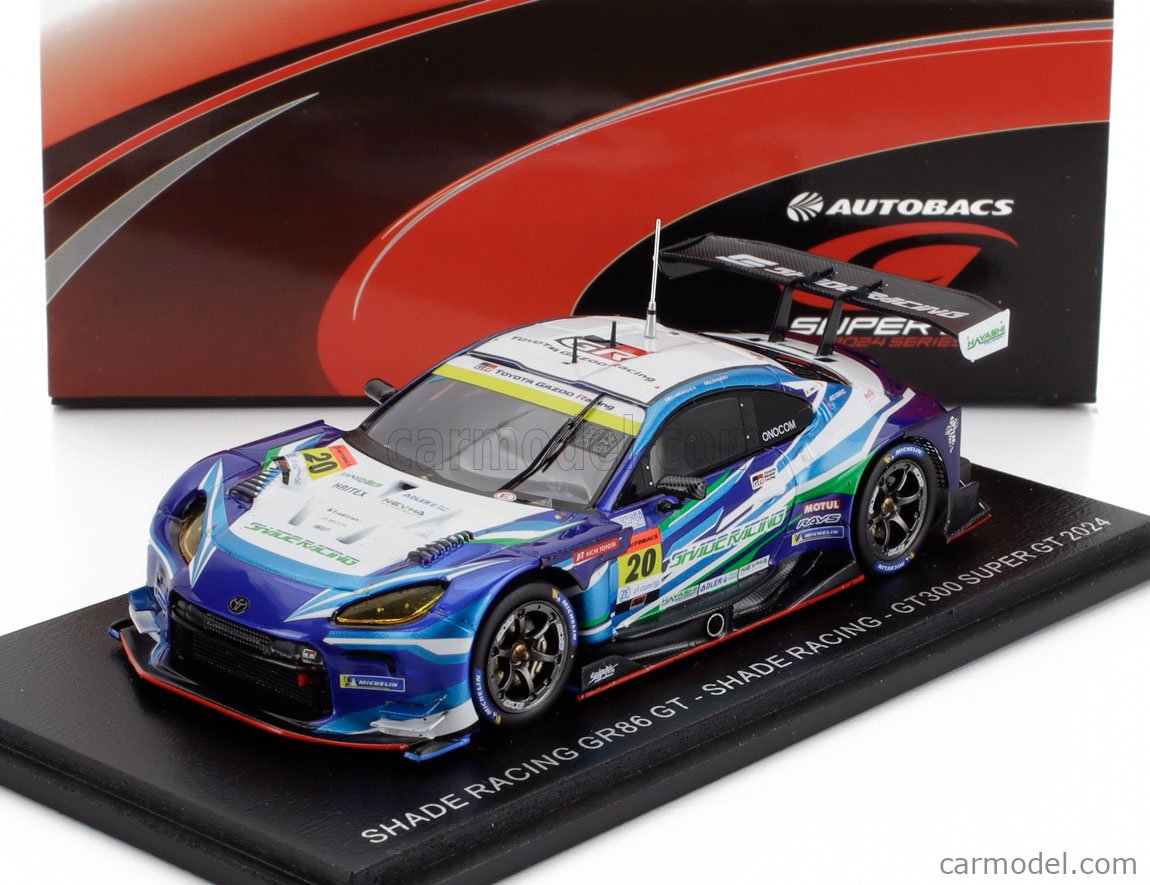 ミニカー　1/43 SHADE RACING GR86 GT SHADE RACING GT300 SUPER GT 2023 - Katsuyuki Hiranaka - Eijiro Shimizu - Shinnosuke Yamada #20 [SGT074] Spark 1:43 Toyota GR86 GT300 #20 Super GT Series 2023