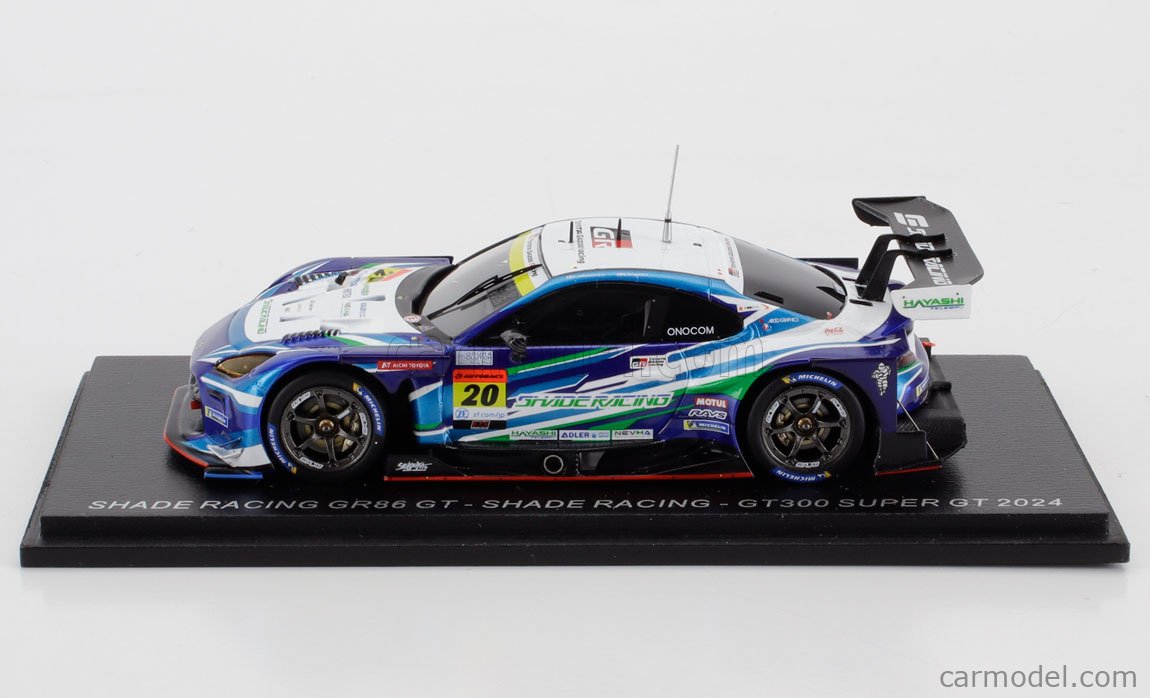 ミニカー　1/43 SHADE RACING GR86 GT SHADE RACING GT300 SUPER GT 2023 - Katsuyuki Hiranaka - Eijiro Shimizu - Shinnosuke Yamada #20 [SGT074] Spark 1:43 Toyota GR86 GT300 #20 Super GT Series 2023