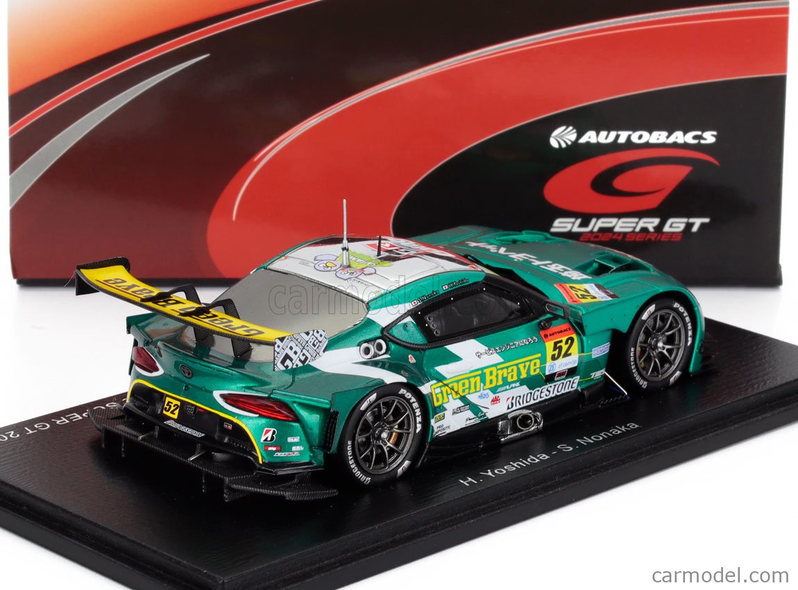spark グリーンブレイブ　super gt スープラ　ミニカー Spark SGT176 1/43 Green Brave GR Supra GT No.52 Saitama