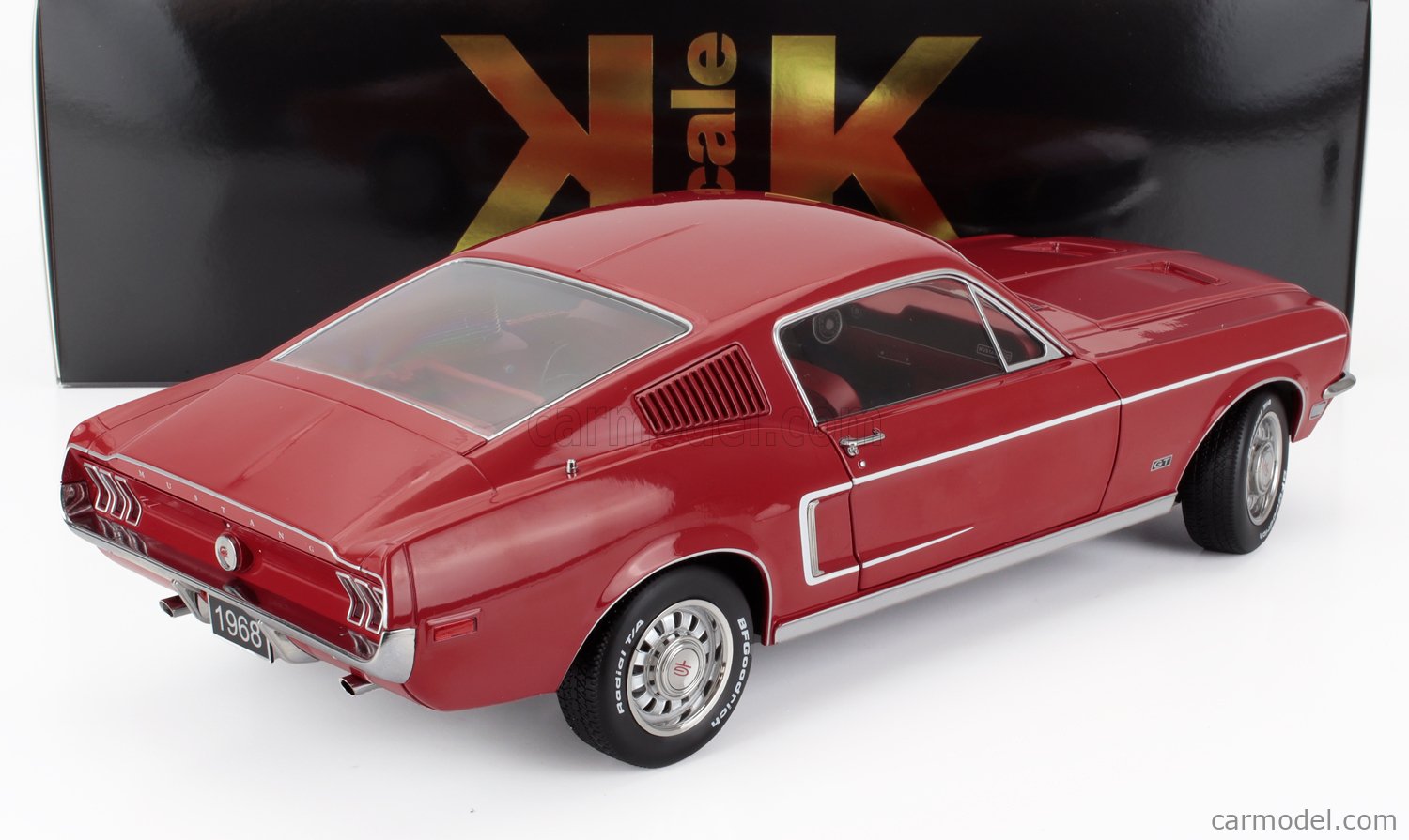 No166 ミニカー1/18 1968 FORD MUSTANG GT 1968 Ford Mustang GT 2+2 Fastback Black Limited Edition 1 of