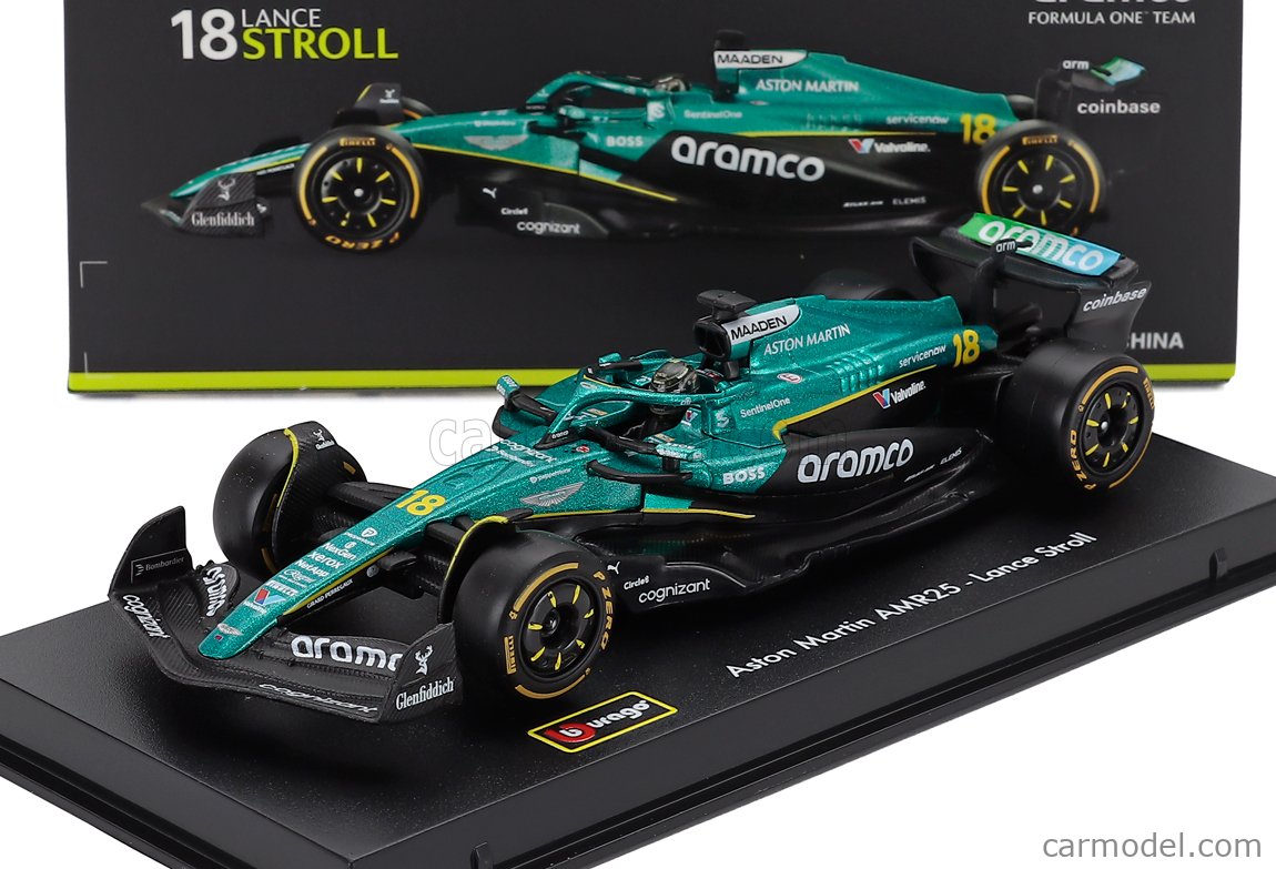 BURAGO 18-38251-S Scale 1/43 | ASTON MARTIN F1 AMR25 TEAM ARAMCO