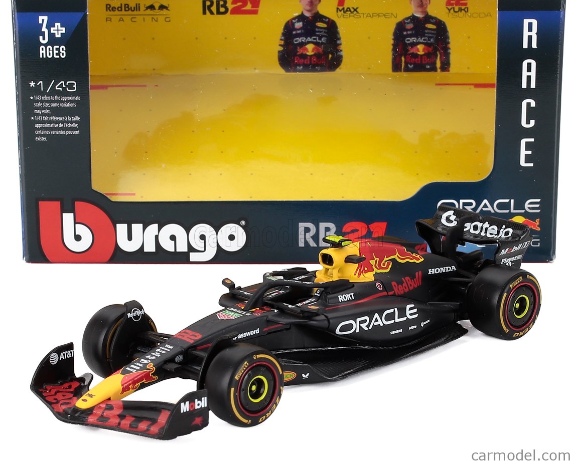 BURAGO 18-38233-T Scale 1/43 | RED BULL F1 RB21 TEAM ORACLE RED