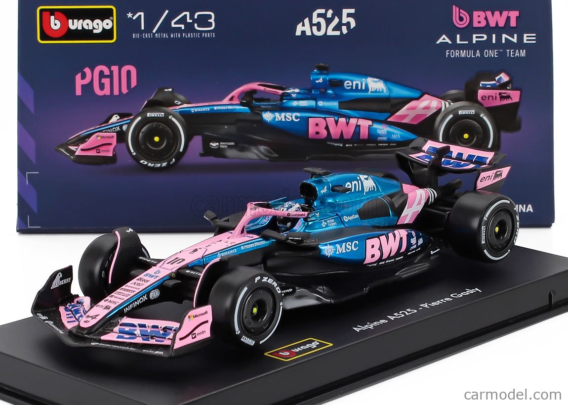 Alpine A525 BWT ミニカー 日本GP ピエールガスリー スパーク 1/43 アルピーヌ A525 No.10 2025 日本GP P.ガスリー S9584
