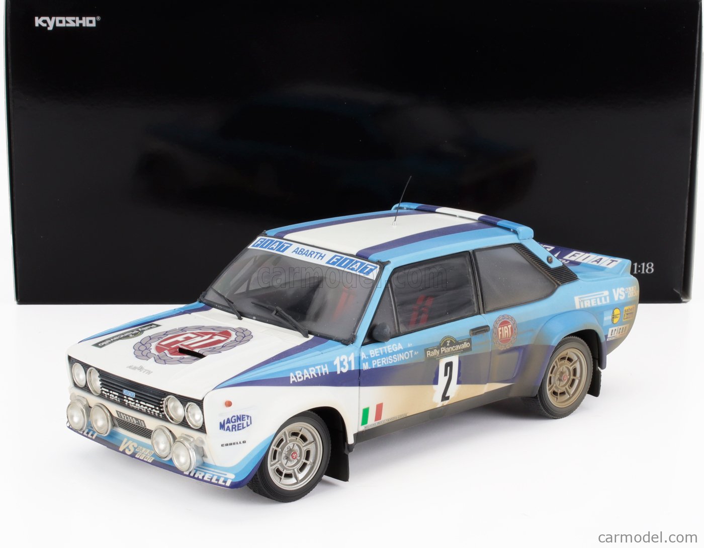 KYOSHO 08376F-DV Scale 1/18 | FIAT 131 ABARTH (dirty and