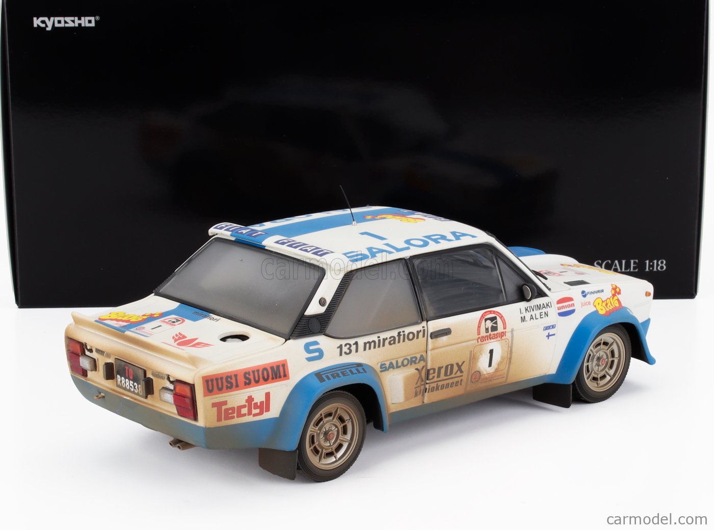 KYOSHO 08376H-DV Scale 1/18 | FIAT 131 ABARTH (dirty and night