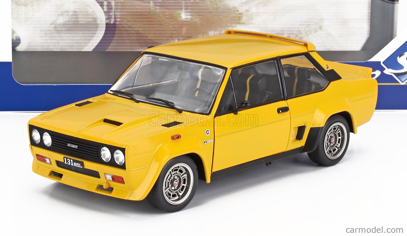 SOLIDO 1806006 Scale 1/18 | FIAT 131 ABARTH 1980 YELLOW