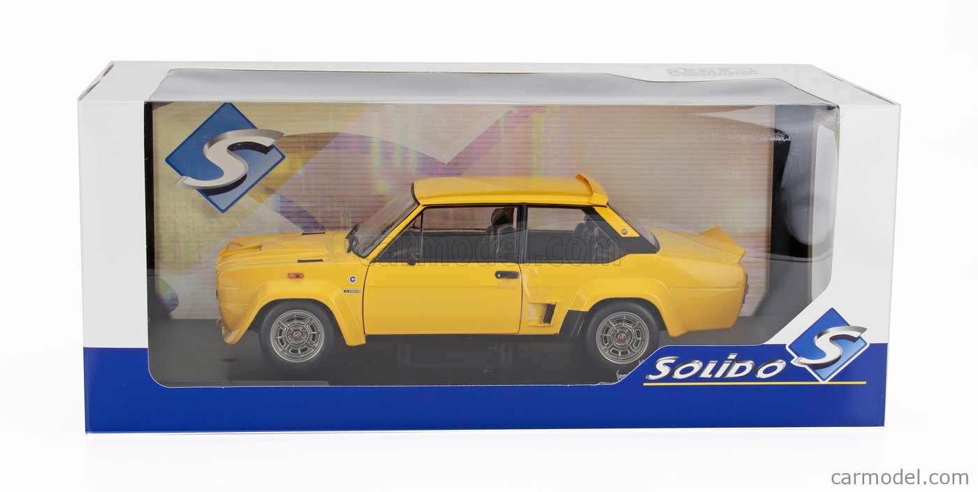 SOLIDO 1806006 Scale 1/18 | FIAT 131 ABARTH 1980 YELLOW