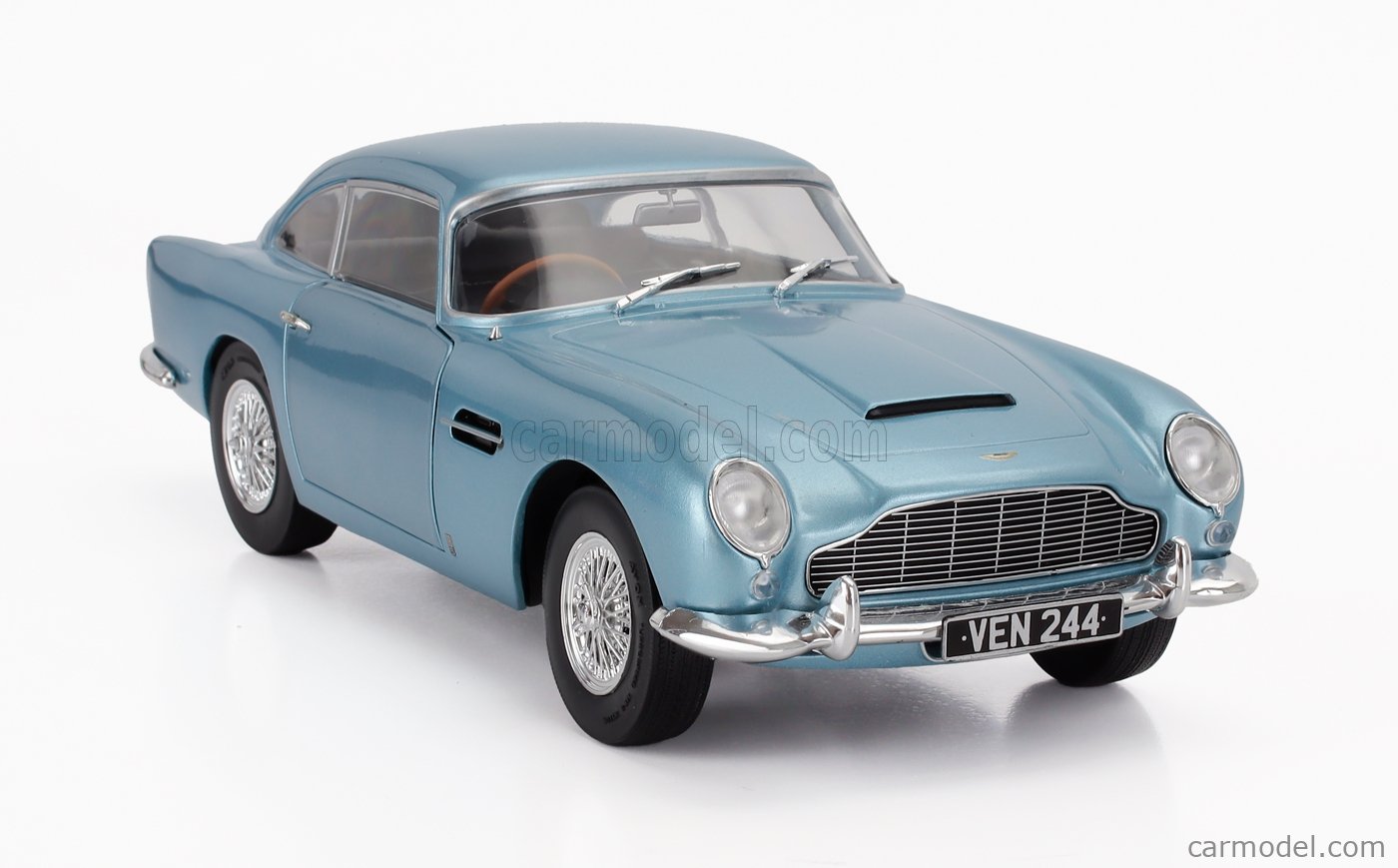 Aston Martin DB5 Bleu Claire - Modèle Réduit Provence Résine Échelle 1/43 - AM20
