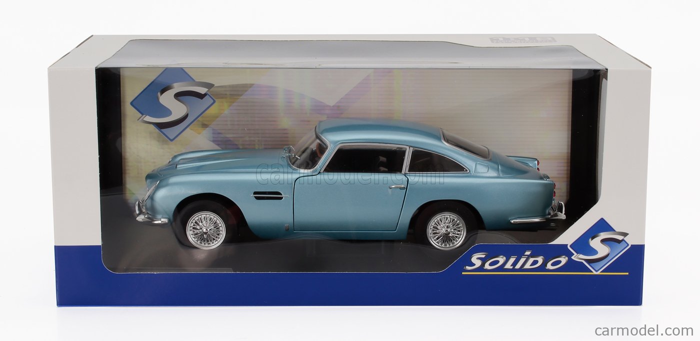 SOLIDO 1807104 Scale 1/18 | ASTON MARTIN DB5 1964 LIGHT BLUE MET