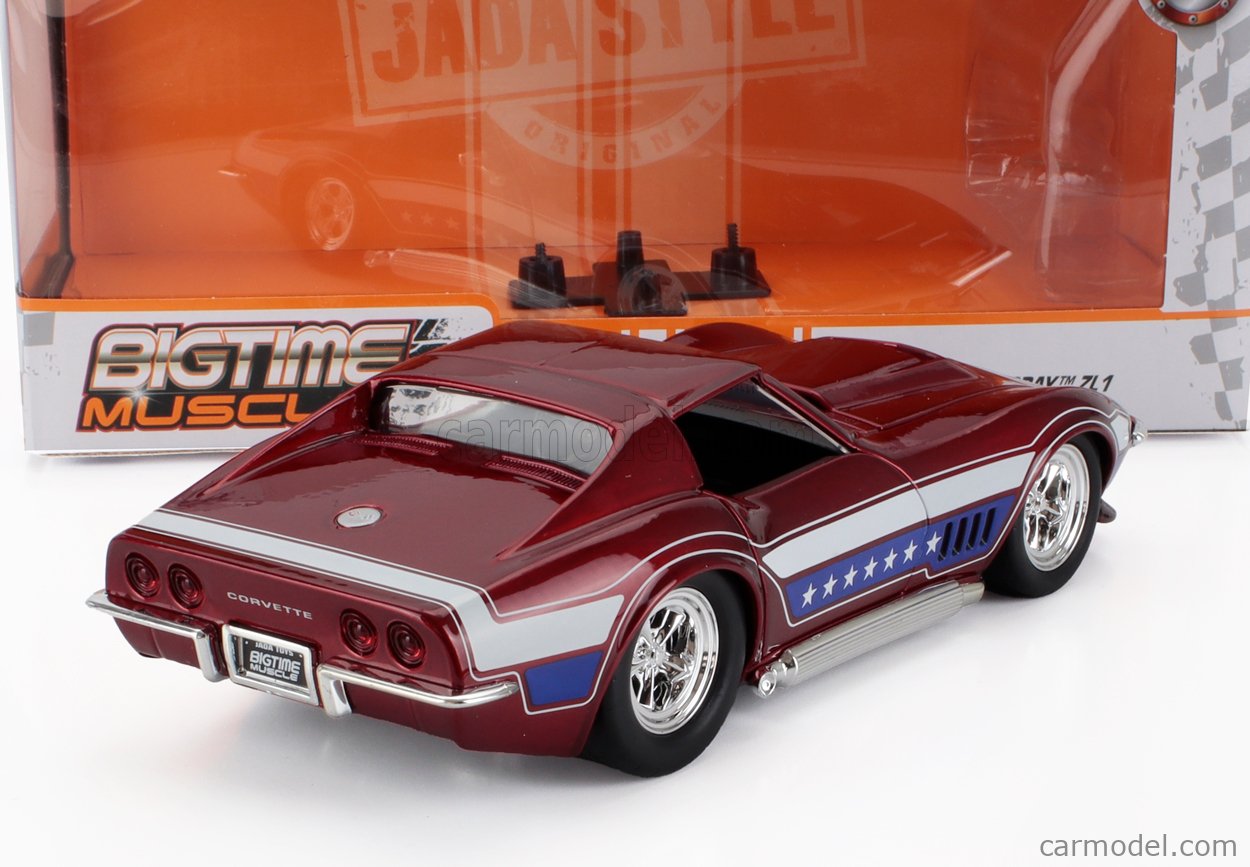 CHEVROLET CORVETTE ZL1 STINGRAY 427 coupé 1969 rouge 1/18 HOT WHEELS
