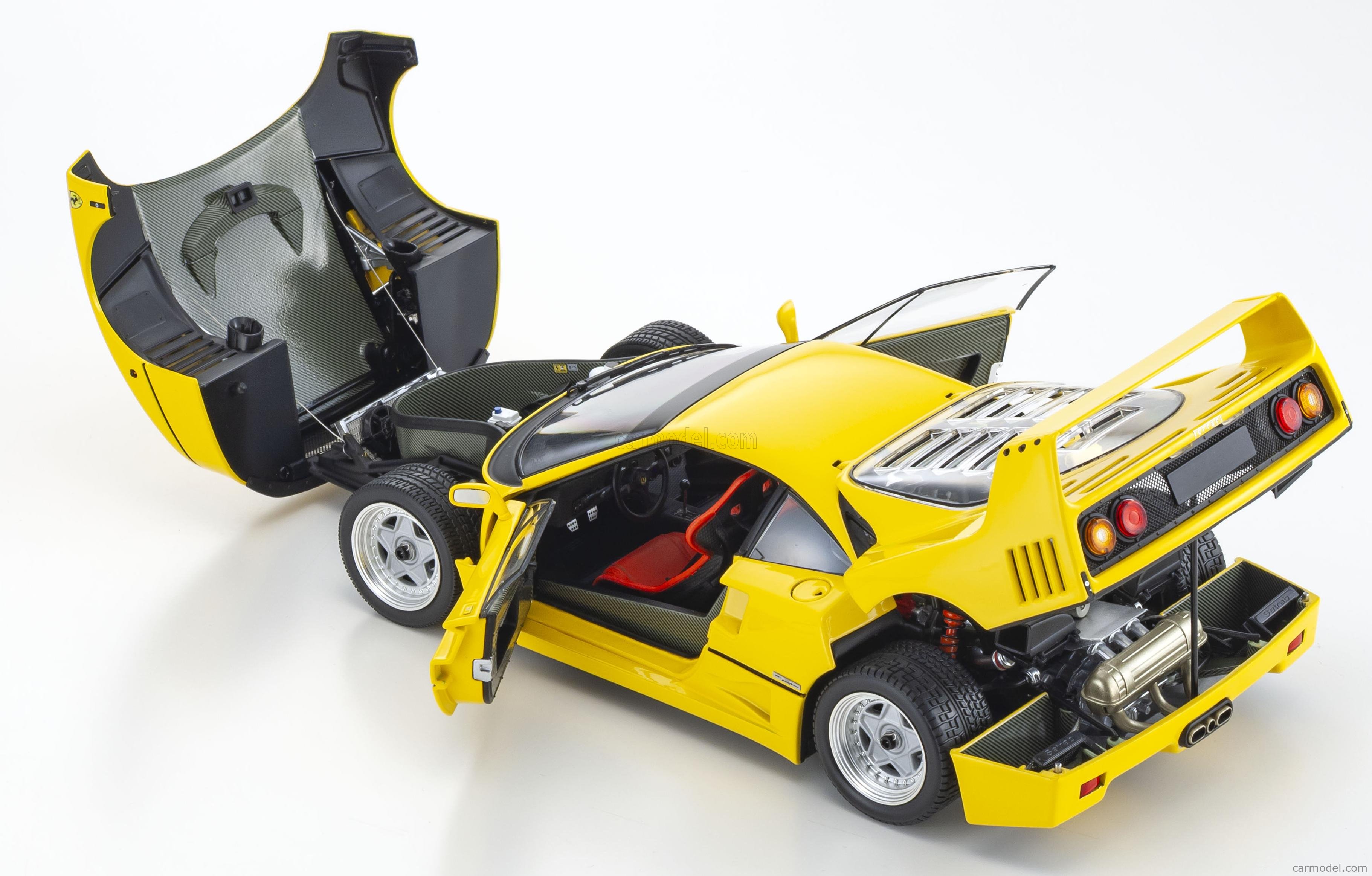 KYOSHO 08416Y Scale 1/18 | FERRARI F40 1987 YELLOW