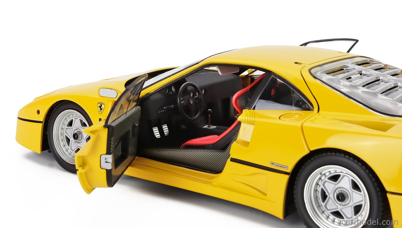 KYOSHO 08416Y Scale 1/18 | FERRARI F40 1987 YELLOW