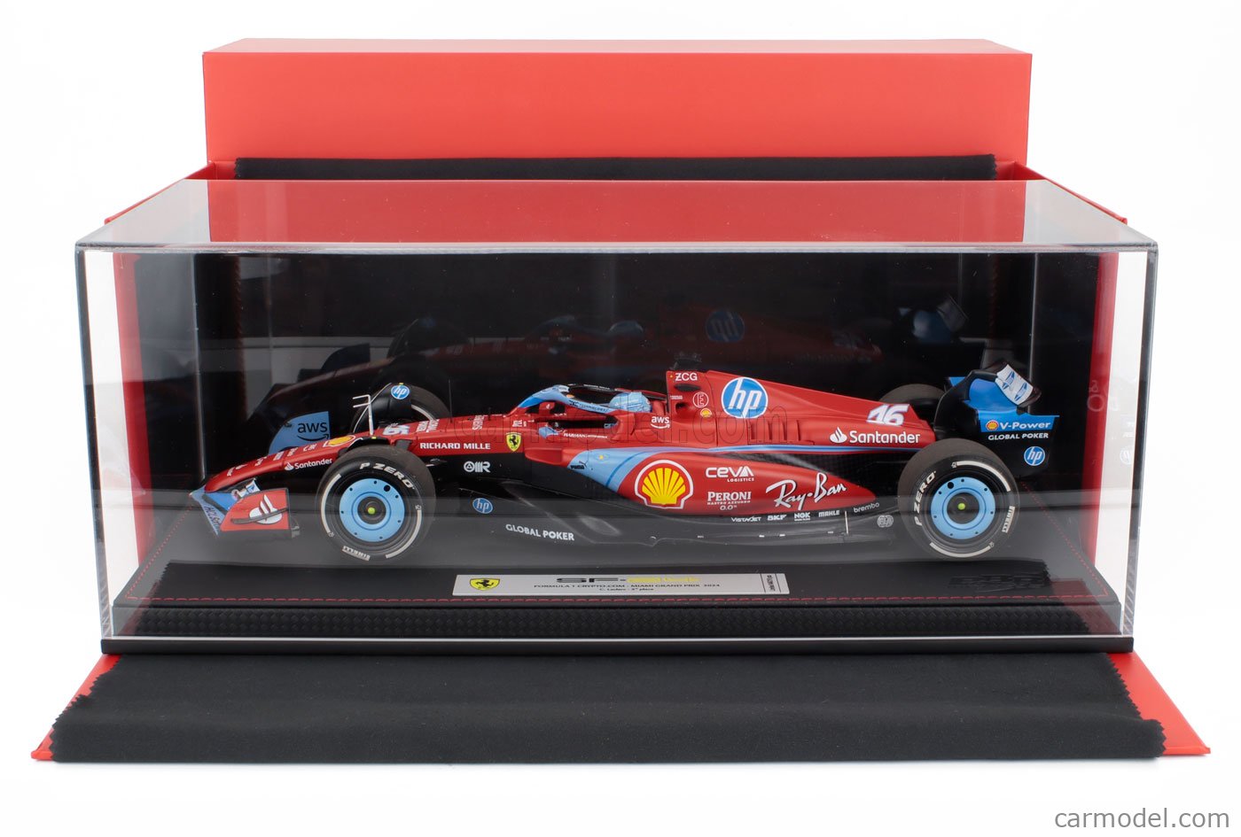 Charles Leclerc Ferrari SF24 n° 16 3ème GP Miami 2024 F1 1/18 Bburago