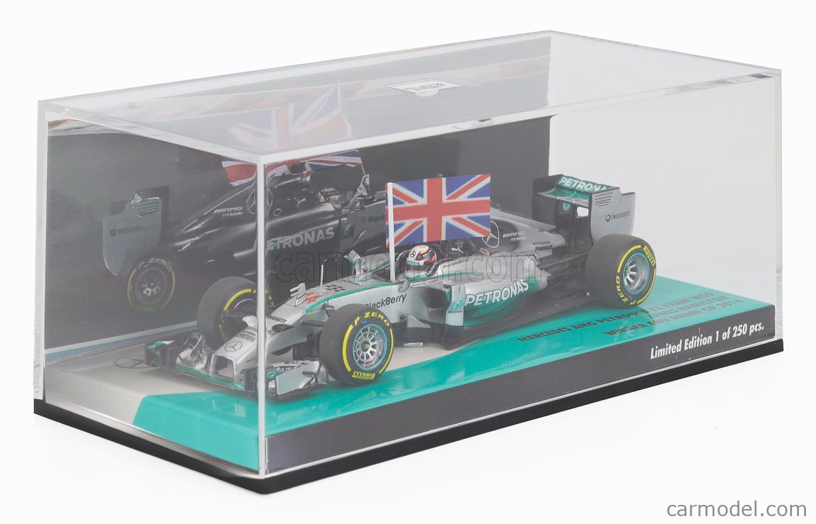 Figurine 1:43 Mercedes F1 W05 Hybrid #44 Lewis Hamilton Champion 2014 - Neuf Sous Blister