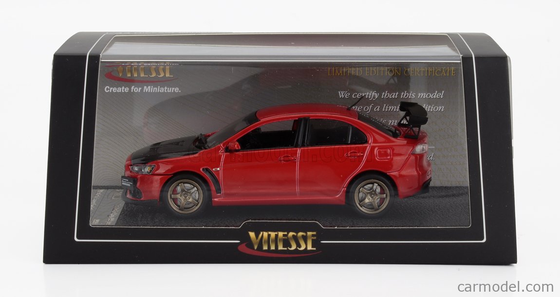 VITESSE 29351 Scale 1/43 | MITSUBISHI LANCER EVOLUTION X 2008 RED