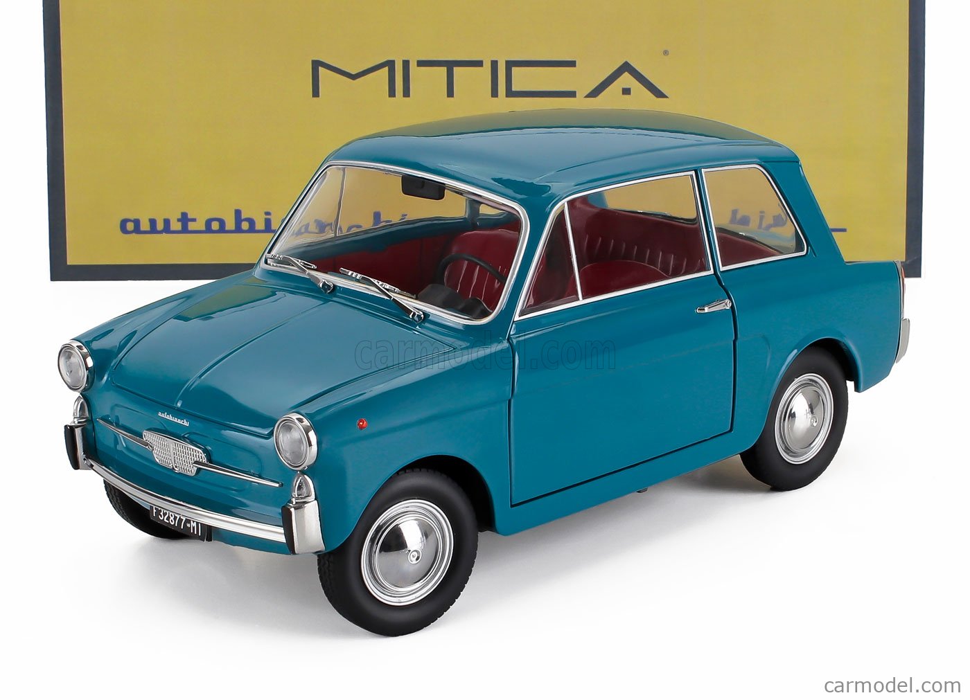 1/18 MITICA アウトビアンキ ビアンキーナ 1962 Blue MITICA-DIECAST 207003-D Scale 1/18 | AUTOBIANCHI BIANCHINA 4 POSTI