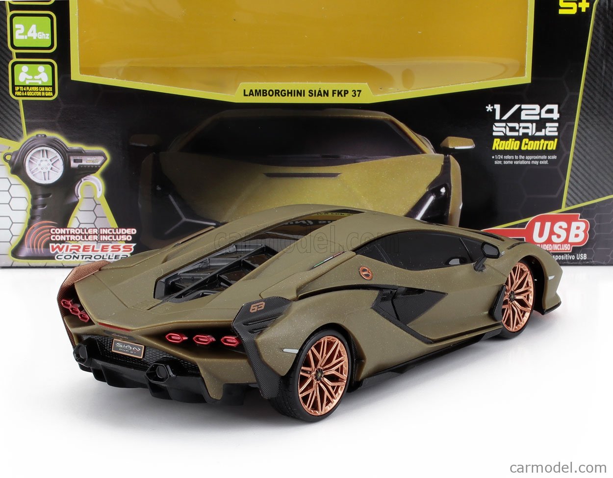 Miniature TSM Model Lamborghini Sian FKP 37 - 1/43 - Verde Gea Matt - TSM430829