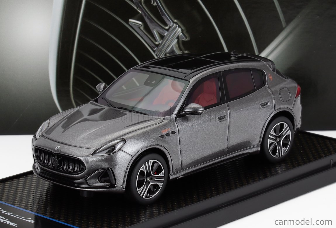 Modèle Réduit 1:43 Maserati Grecale Trofeo 2022 Gris Lava Par BBR - Neuve, Boîte Collection