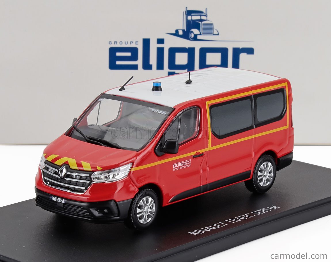 ELIGOR 118381 Масштаб 1/43 | RENAULT TRAFIC MINIBUS SDIS 04 SAPEURS ...