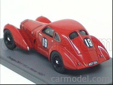 Spark S0602, Delage D6, No.19, 4th Le Mans 1937