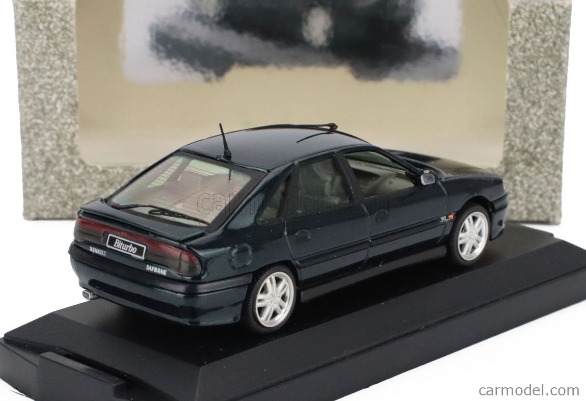 Vitesse 1/43 Renault Safrane 1993 BiTurbo Bleue – Miniature De Collection (coffret)