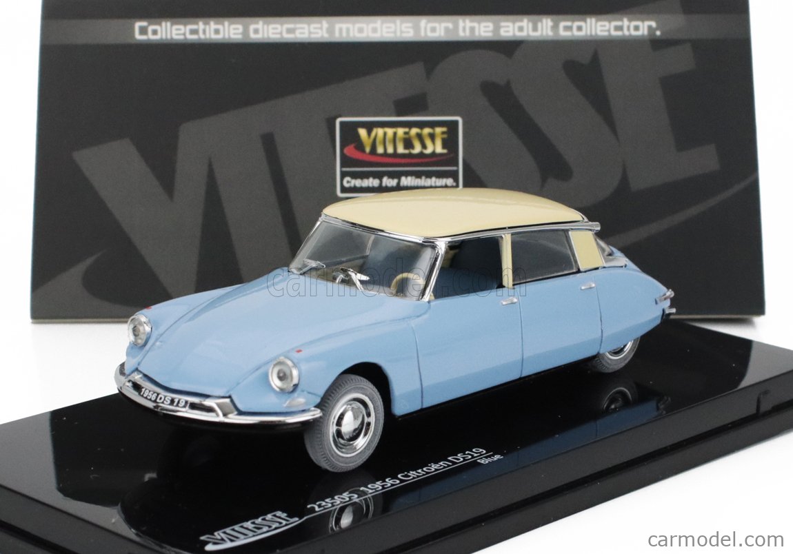 VITESSE 23505 Scala 1/43 | CITROEN DS19 1956 LIGHT BLUE IVORY