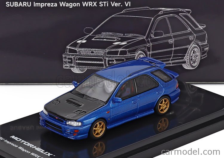 MOTORHELIX M67108 Scale 1/64 | SUBARU IMPREZA WRX SW STATION WAGON