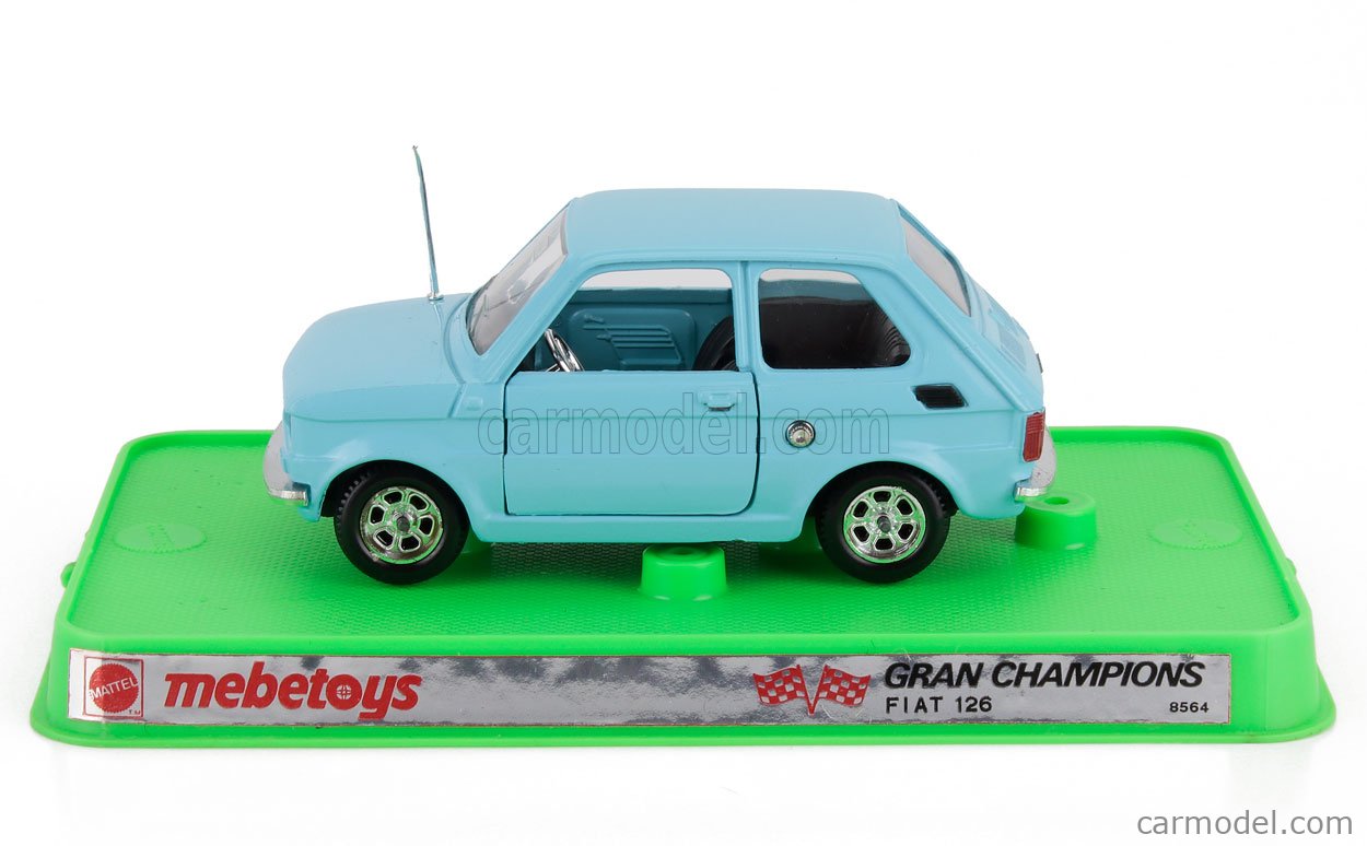 MEBETOYS MATTEL 8564 Scale 1/25 | FIAT 126 1972 LIGHT BLUE