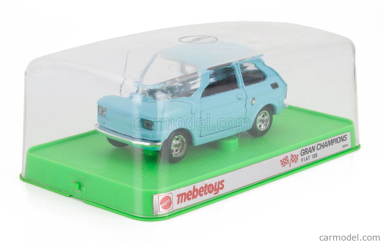 MEBETOYS MATTEL 8564 Scale 1/25 | FIAT 126 1972 LIGHT BLUE