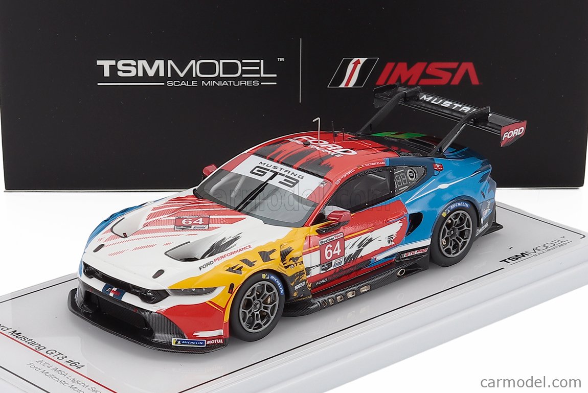 TRUESCALE TSM430823 Scale 1/43 | FORD USA MUSTANG GT3 5.4L V8 TEAM