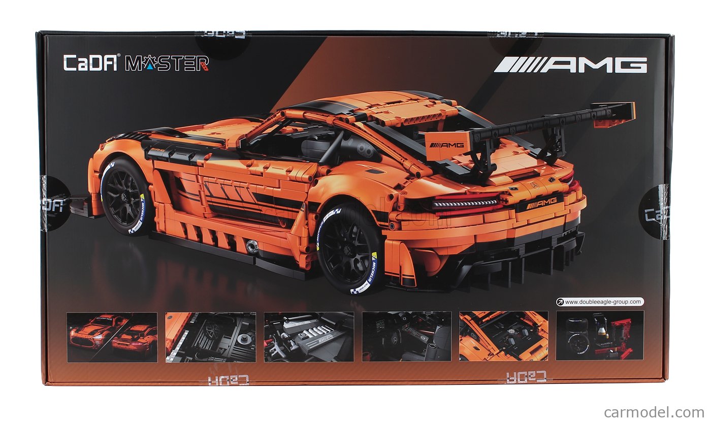 CADA Mercedes AMG GT3 – 5466 Pièces – Maquette Échelle 1:18 – Voiture De Sport Avec LED – Kit De Construction Premium