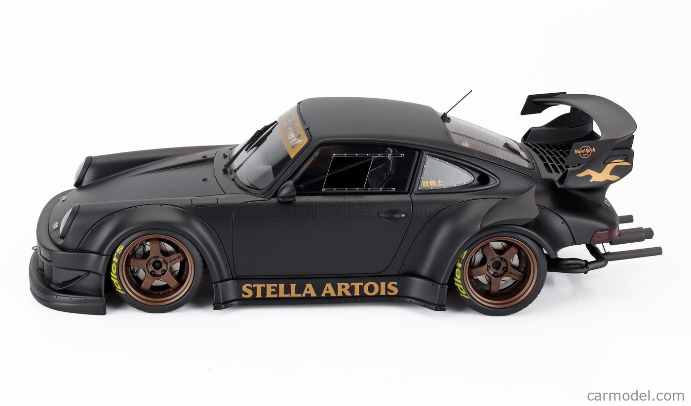 RWB 911 1/18 Diecast マットブラックモデル IGNITION-MODEL IG3695 Scale 1/18 | PORSCHE 911 930 RWB RAUH